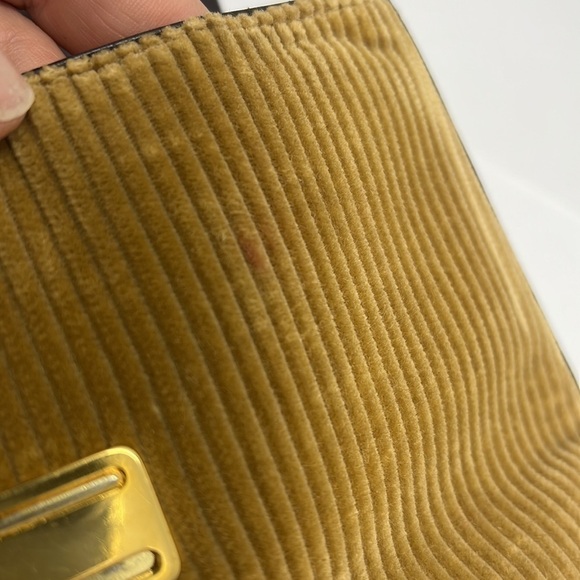 Dolce & Gabbana Vintage Corduroy Leather Handbag Crossbody Chain - Picture 11 of 16